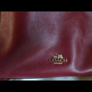 Coach cross-body bag, crimson.